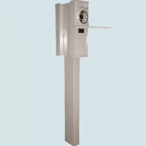 M281C1B6H Midwest 200 Amp Manufactured Home Back to Back Pedestal - Ring Type
