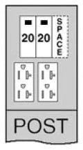 20-20 Unmetered Power RV Pedestal - U011CP6010 