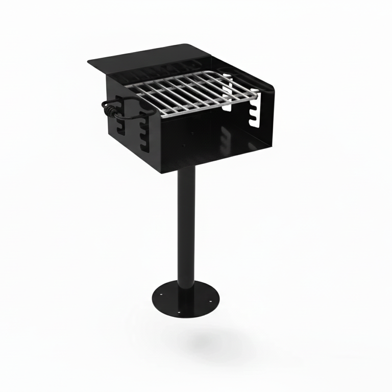 Outdoor Commercial Charcoal Park Grill - 360 SQ IN