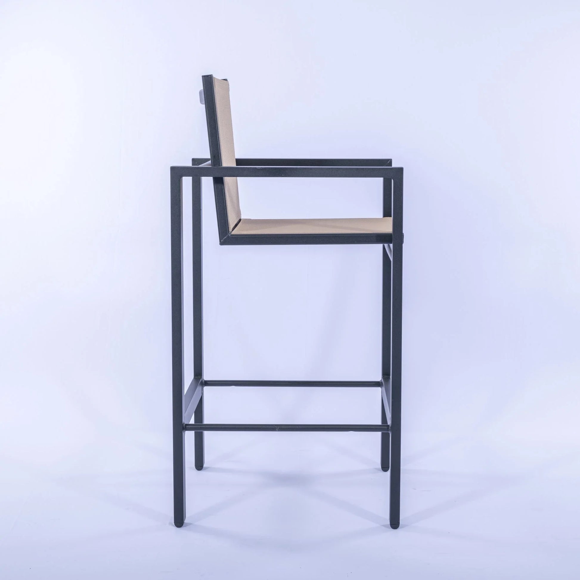 Skyline Commercial Sling Bar Height Stool – Powder-Coated Aluminum, Contemporary