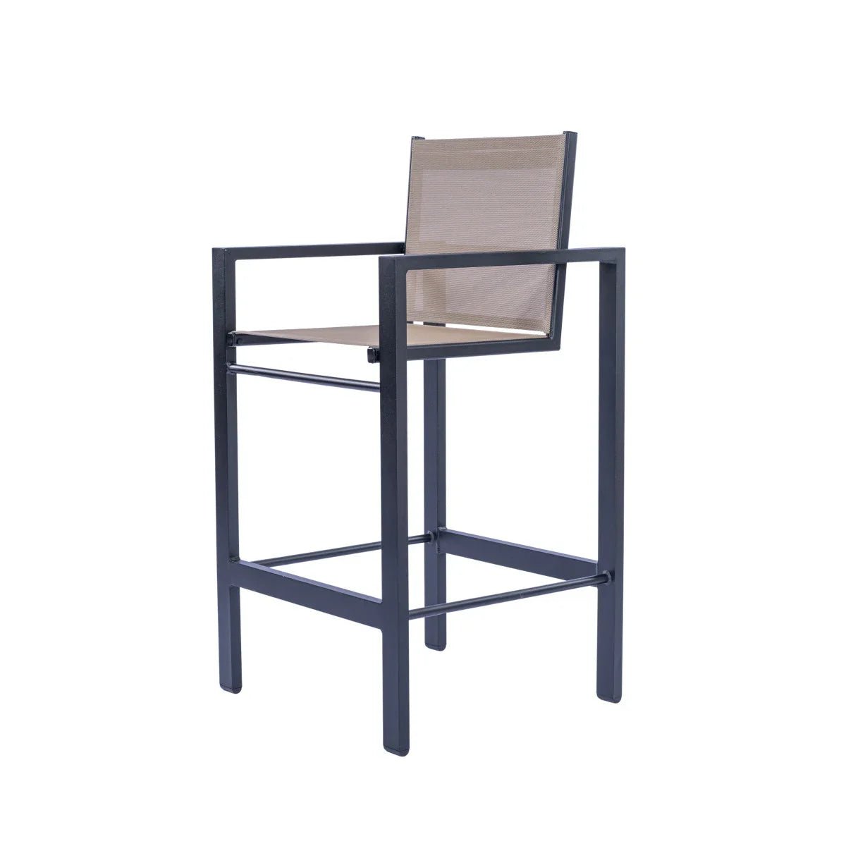 Skyline Commercial Sling Bar Height Stool – Powder-Coated Aluminum, Contemporary