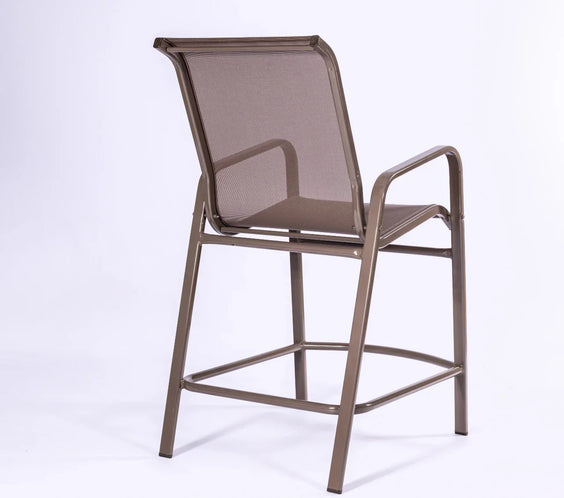 Oasis Commercial Sling Balcony Height Chair – Powder-Coated Aluminum, All-Weather Sling