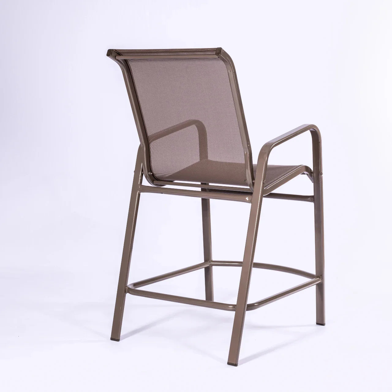 Oasis Commercial Sling Balcony Height Chair – Powder-Coated Aluminum, All-Weather Sling