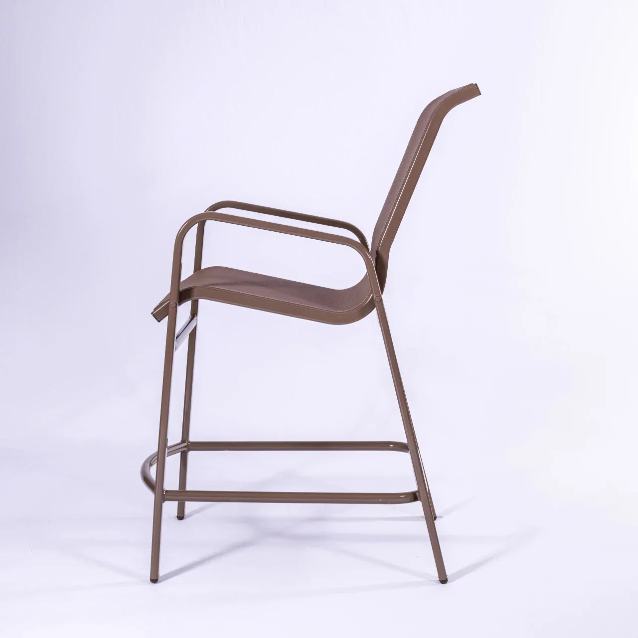 Oasis Commercial Sling Balcony Height Chair – Powder-Coated Aluminum, All-Weather Sling