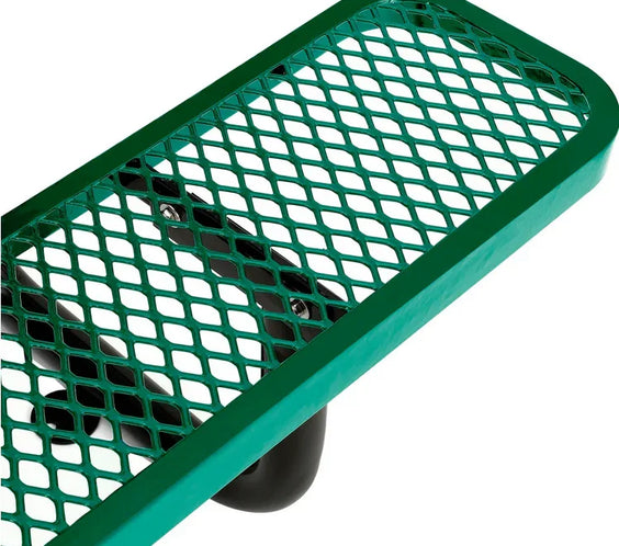 Outdoorsiness Quick Ship Commercial 10ft Rectangular Picnic Table – Thermoplastic Expanded Metal, UL Certified