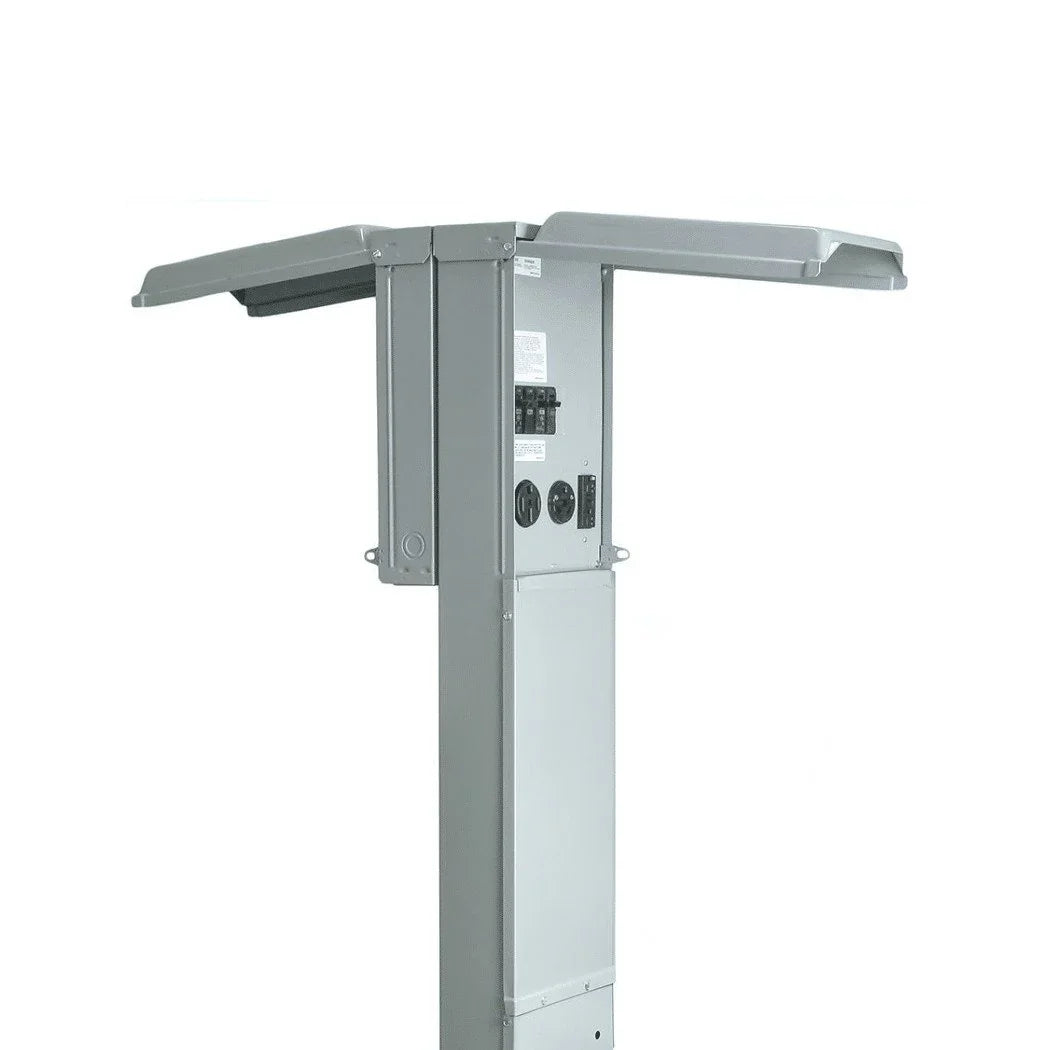 Midwest U075CB6010 100A Back-To-Back RV Pedestal 50/30/20-GFCI