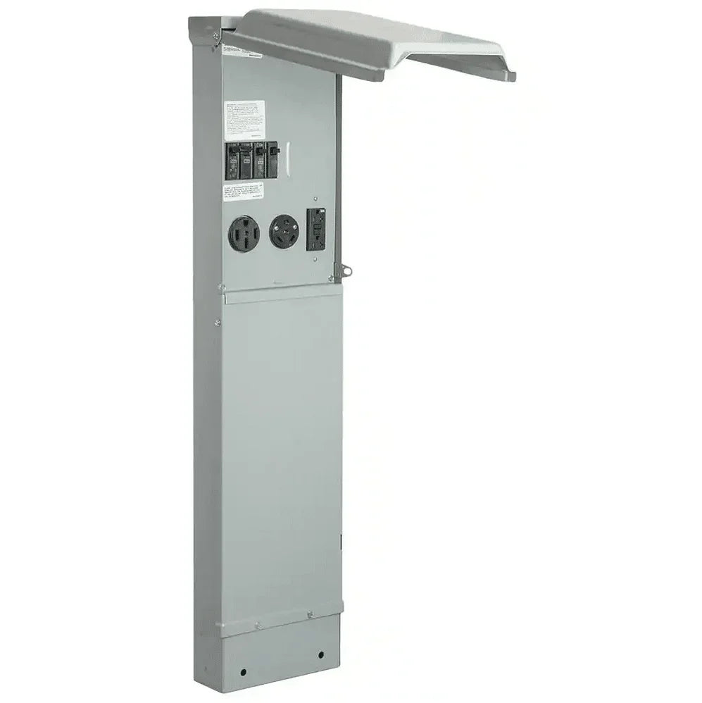 RV Pedestal 50/30/20 amp GFCI - Pad Mount - U075CP4010