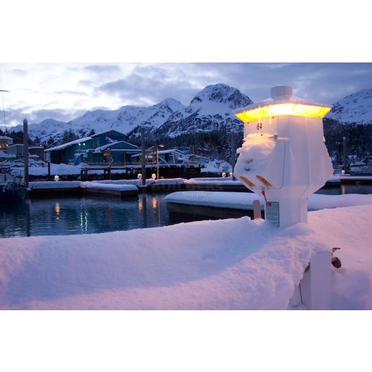 Lighthouse SS Power Pedestal installed at marina