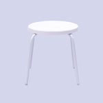 Beach Club 18in Round Fiberglass Pool Side Table – Round Aluminum Tubing - Outdoorsiness