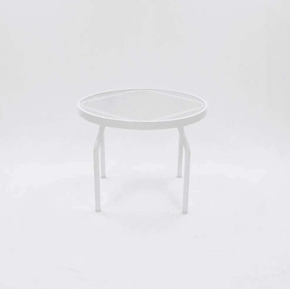 Beach Club 24in Round Acrylic Pool Side Table – Round Aluminum Tubing - Outdoorsiness