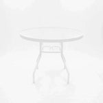 Beach Club 36in Round Acrylic Commercial Pool Patio Table – Round Aluminum Tubing - Outdoorsiness