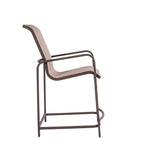 Beach Club Commercial Sling Bar Stool – Powder-Coated Aluminum, All-Weather Sling - Outdoorsiness