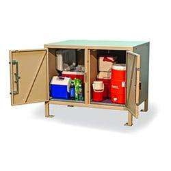 Bear Resistant Food Locker - Two Compartments - BPFL-D-30 - Outdoorsiness