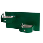 Bi-Level Square Stainless Steel Wall Mounted Drinking Fountain - Outdoorsiness