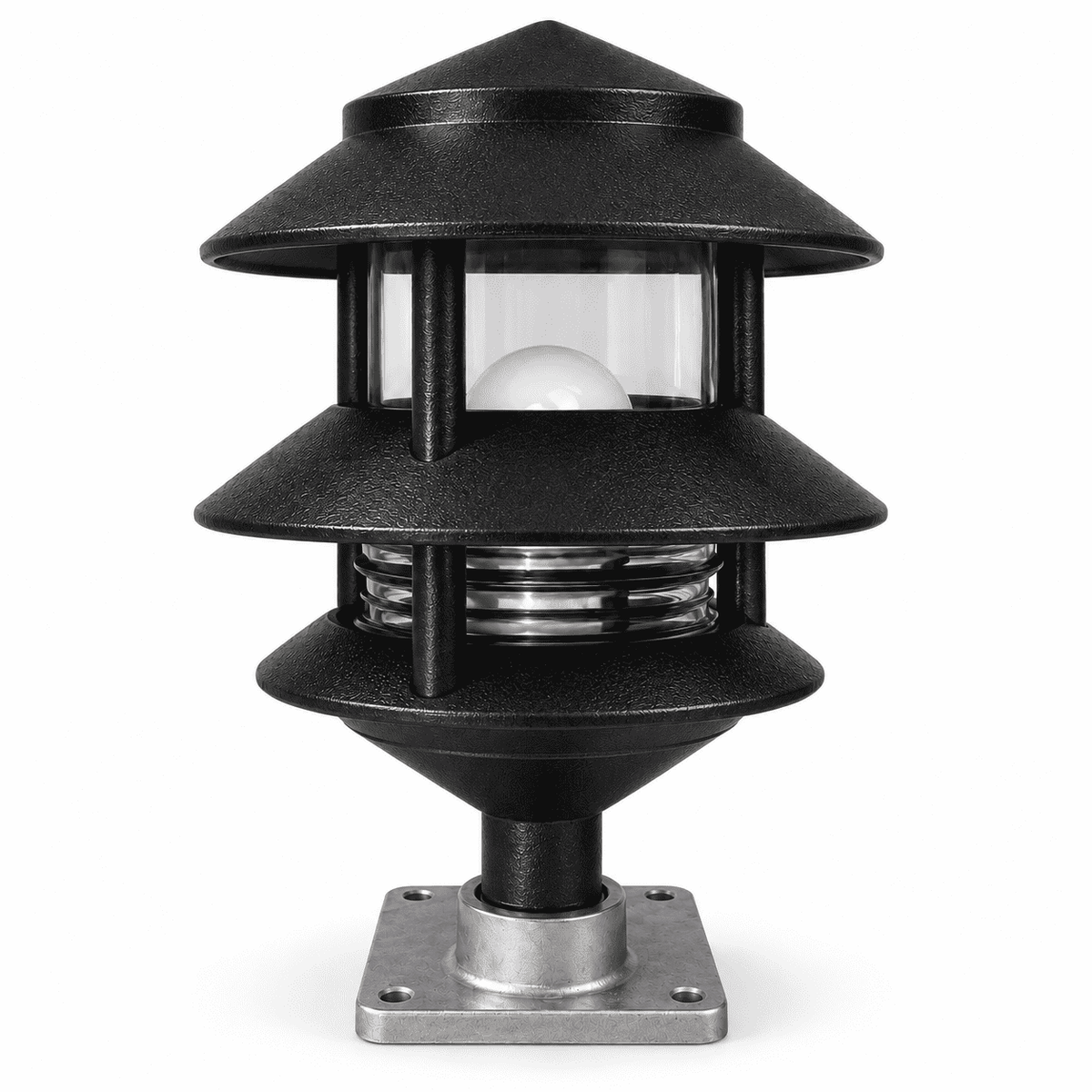 RV Pedestal Pagoda Light Kit — Dusk-to-Dawn LED