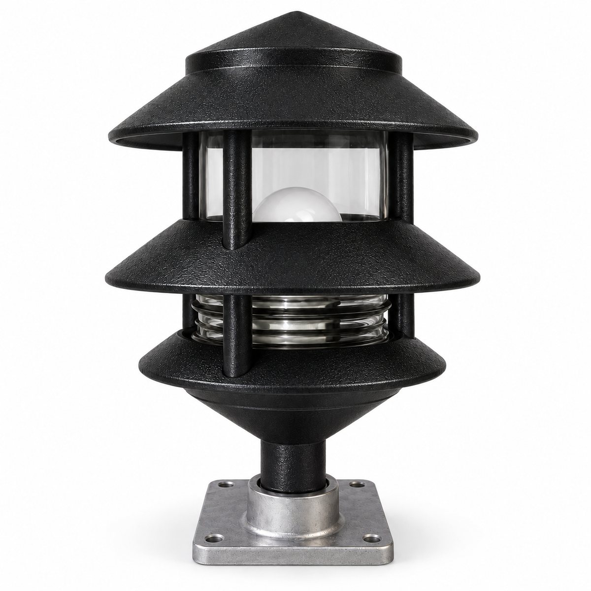 RV Pedestal Pagoda Light Kit — Dusk-to-Dawn LED