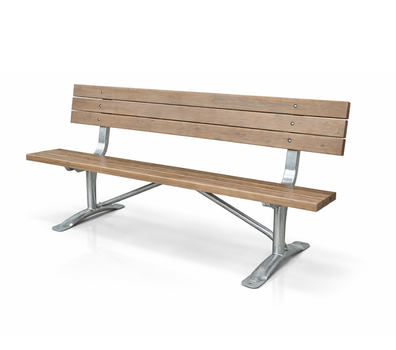 Classic 6ft Commercial Park Bench Frame Kit – Welded Channel, Galvanized, Quick Ship
