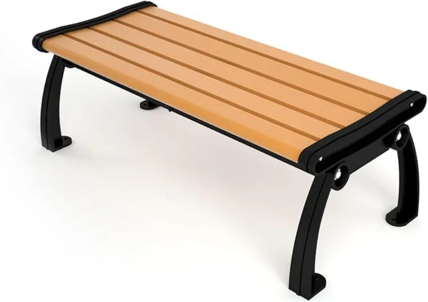 Heritage 6' Recycled Plastic Bench Without Back - Commercial Outdoor Bench
