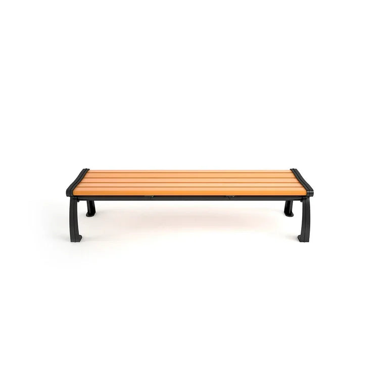 Heritage 6' Recycled Plastic Bench Without Back - Commercial Outdoor Bench
