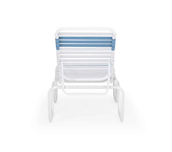 Vinyl Strap Commercial Chaise Lounge - 12 in Height