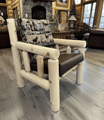 Cedar Log Indoor/Covered Patio Chair – 5 Finish Options – Cushions Included - Outdoorsiness