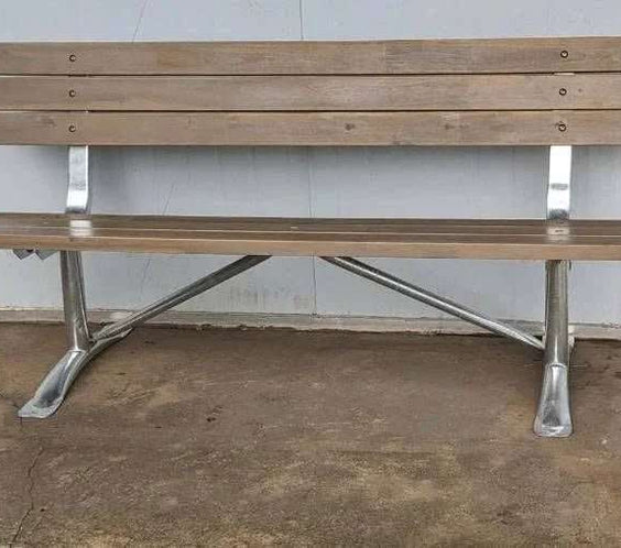 Classic 6ft Commercial Park Bench Frame Kit – Welded Channel, Galvanized, Quick Ship - Outdoorsiness