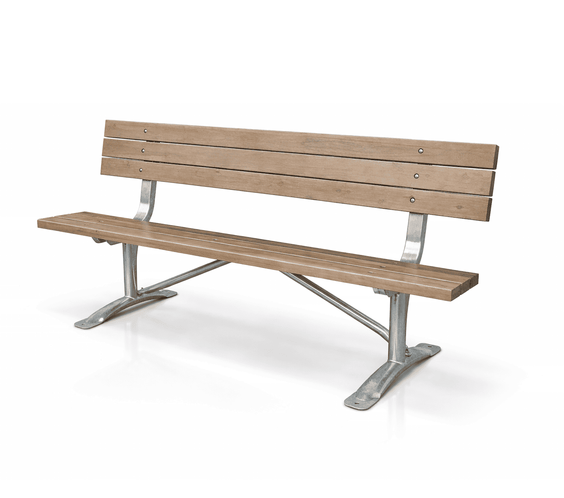 Classic 6ft Commercial Park Bench Frame Kit – Welded Channel, Galvanized, Quick Ship - Outdoorsiness