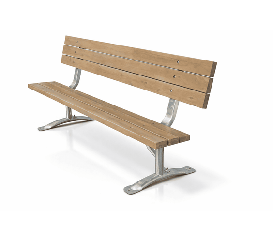 Classic 6ft Commercial Park Bench Frame Kit – Welded Channel, Galvanized, Quick Ship - Outdoorsiness