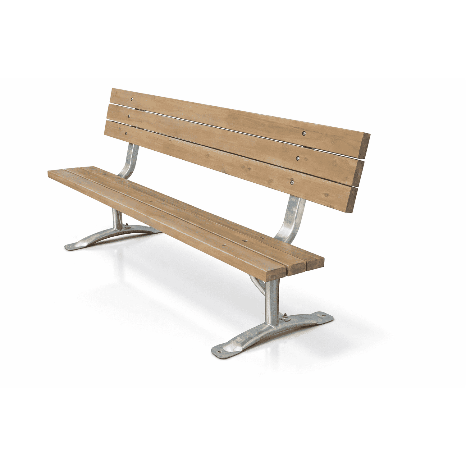 Classic 6ft Commercial Park Bench Frame Kit – Welded Channel, Galvanized, Quick Ship - Outdoorsiness