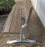 Classic 6ft Commercial Park Bench Frame Kit – Welded Channel, Galvanized, Quick Ship - Outdoorsiness