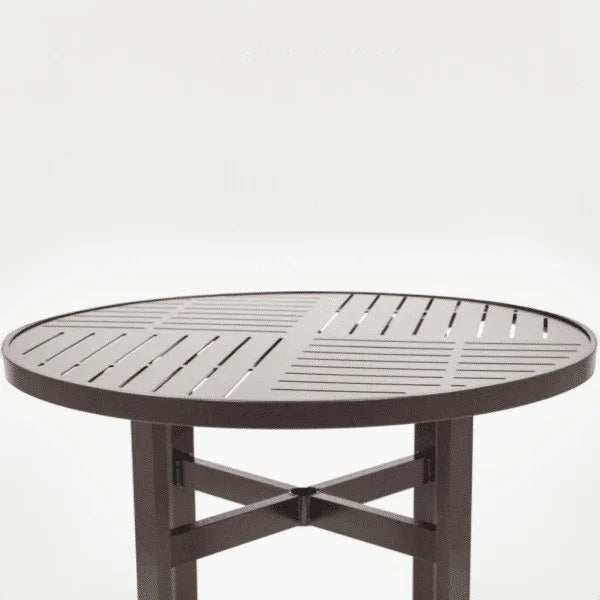 Skyline 36in Heavy Duty Aluminum Commercial Pool Patio Table – Punched Top