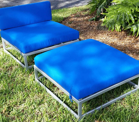 Club Cabana Cushion Ottoman for Sectional Couch - Deep Seating - Outdoorsiness