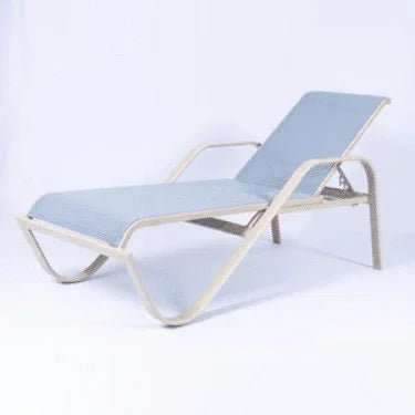 Comfort Series Commercial Sling Pool Chaise Lounge – 16in Wide Arm - Outdoorsiness