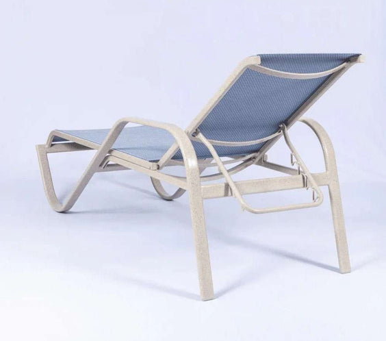 Comfort Series Commercial Sling Pool Chaise Lounge – 16in Wide Arm - Outdoorsiness