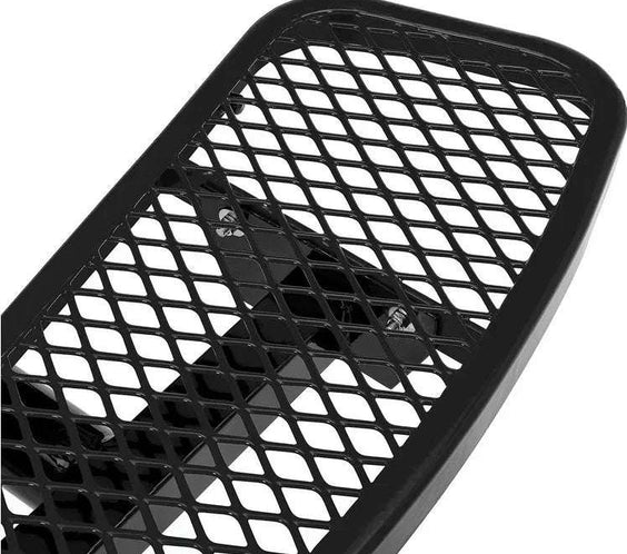 Commercial 46in Circular Single Pedestal Picnic Table – Expanded Metal, In-Ground Mount - Outdoorsiness