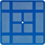 Commercial 46in Square Portable Picnic Table – Thermoplastic Punched Steel, UL Certified - Outdoorsiness