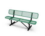 Commercial 6ft Portable Outdoor Park Bench – Thermoplastic Coated, Quick Ship - Outdoorsiness
