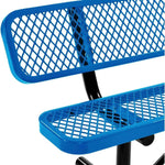 Commercial 6ft Portable Outdoor Park Bench – Thermoplastic Coated, Quick Ship - Outdoorsiness