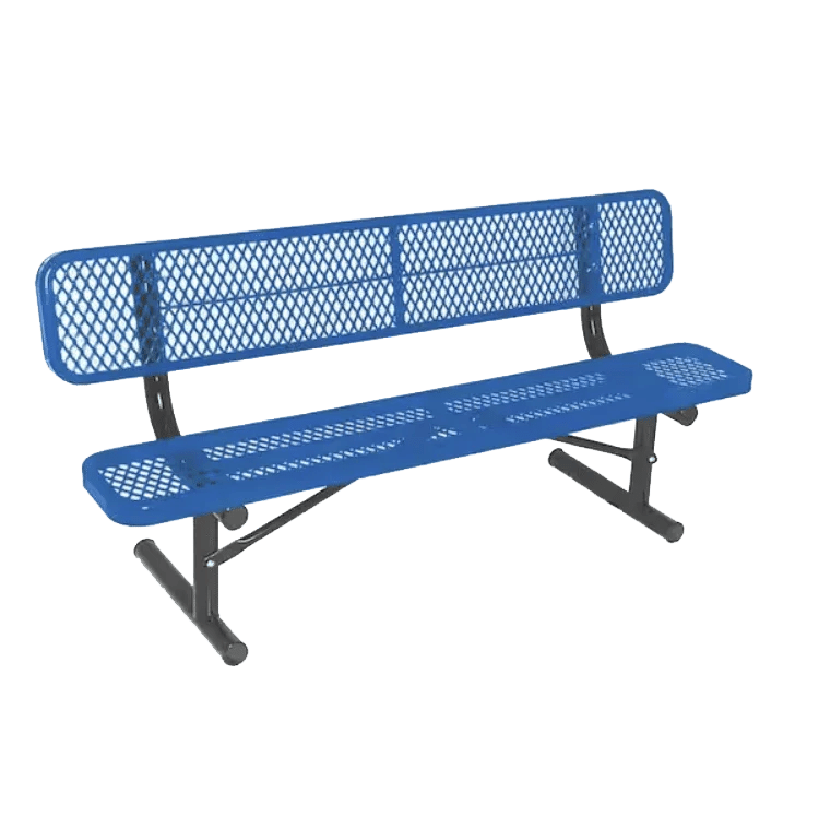Commercial 6ft Portable Outdoor Park Bench – Thermoplastic Coated, Quick Ship - Outdoorsiness