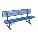 Commercial 6ft Portable Outdoor Park Bench – Thermoplastic Coated, Quick Ship - Outdoorsiness