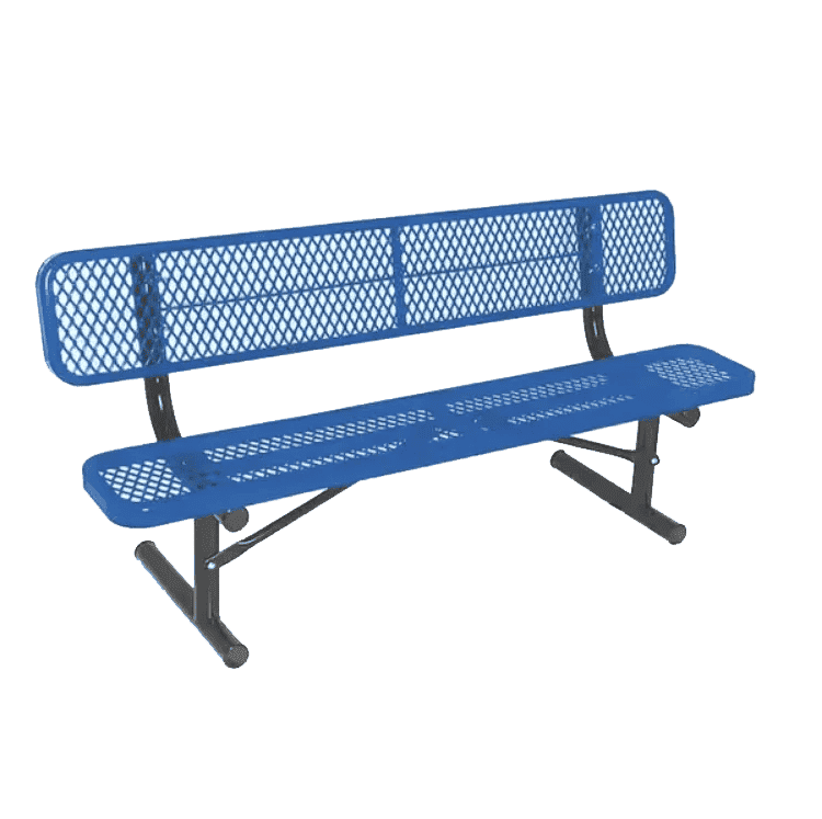 Commercial 6ft Portable Outdoor Park Bench – Thermoplastic Coated, Quick Ship - Outdoorsiness