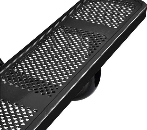 Commercial 6ft Rectangular Portable Picnic Table – Thermoplastic Punched Steel, Quick Ship - Outdoorsiness