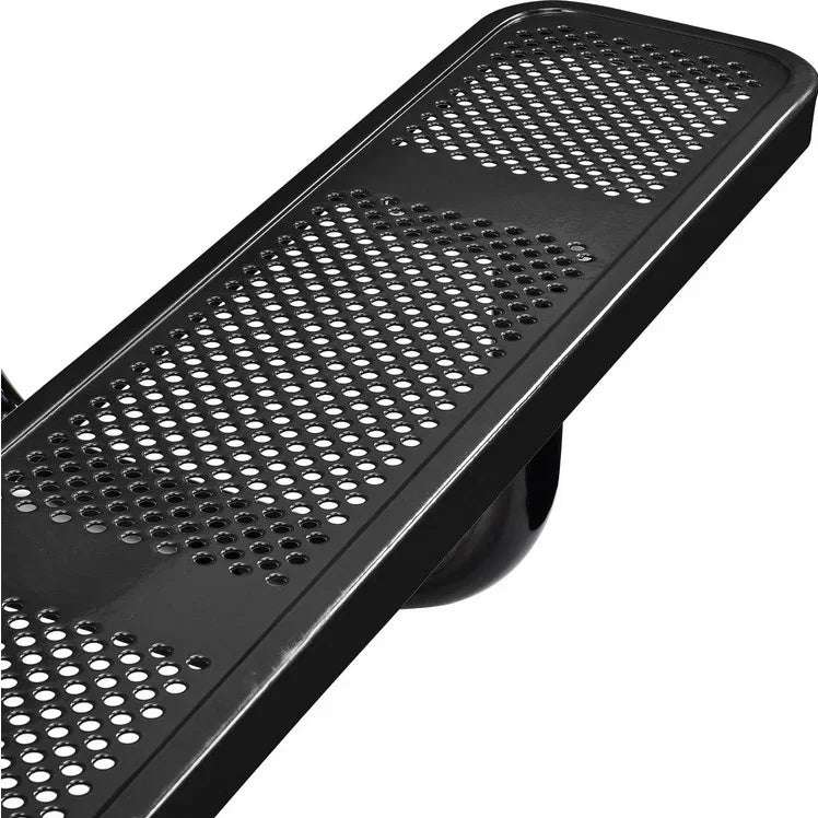 Commercial 6ft Rectangular Portable Picnic Table – Thermoplastic Punched Steel, Quick Ship - Outdoorsiness