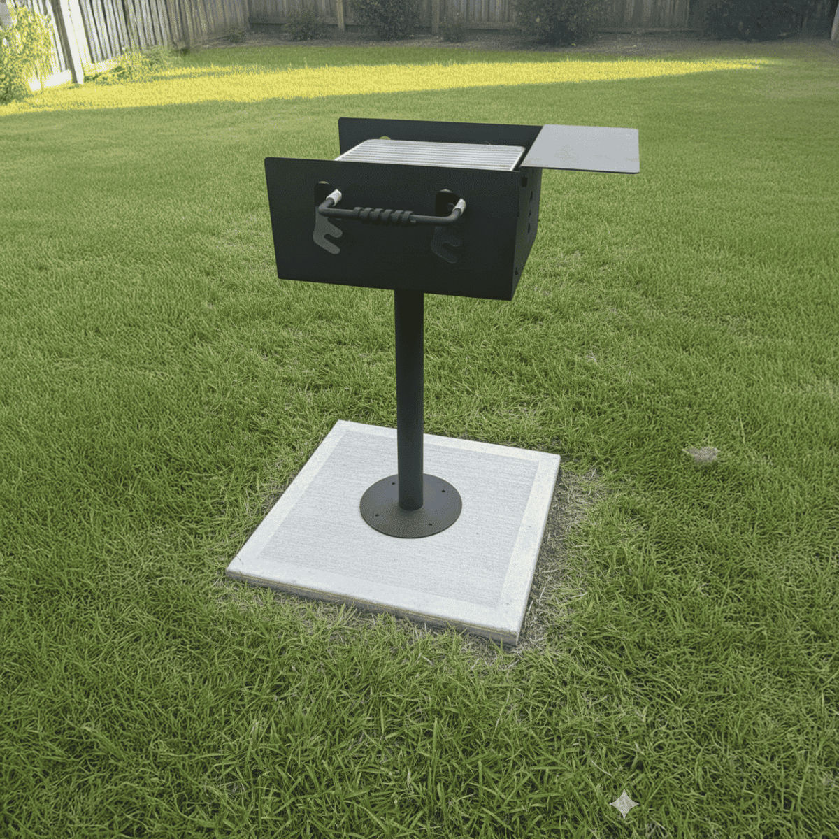 Commercial Charcoal Park Grill – 360 Sq In, Surface Mount or Inground - Outdoorsiness