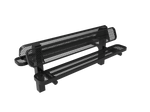 Commercial Double Pedestal Outdoor Bench – Back-to-Back Seating, Thermoplastic Coated - Outdoorsiness