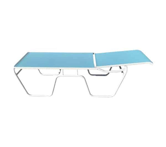 Commercial Sling Pool Chaise Lounge – 20in Senior Height - Outdoorsiness