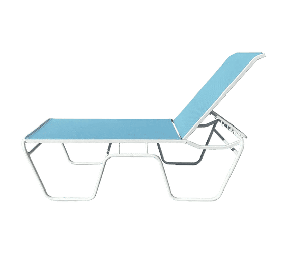 Commercial Sling Pool Chaise Lounge – 20in Senior Height - Outdoorsiness