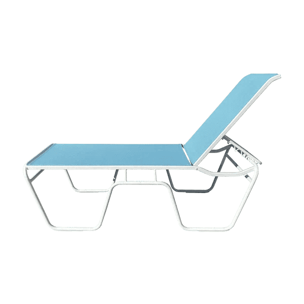 Commercial Sling Pool Chaise Lounge – 20in Senior Height - Outdoorsiness