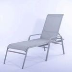 Commercial Sling Pool Chaise Lounge with Armrests – 16in - Outdoorsiness