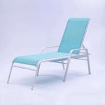 Commercial Sling Pool Chaise Lounge with Armrests – 16in - Outdoorsiness